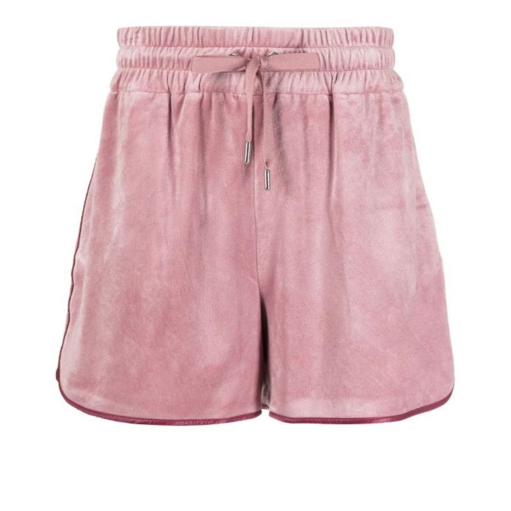 MONCLER Track Velour Shorts Open Pink Sz Large